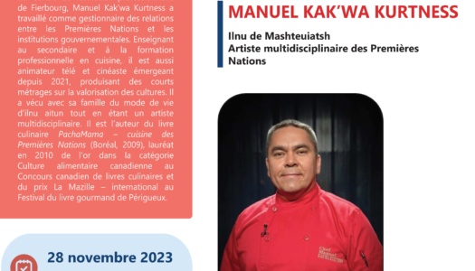 Conférence « Le cycle des saisons chez les peuples nomades » présentée par Manuel Kak’wa Kurtness – 28 novembre 2023